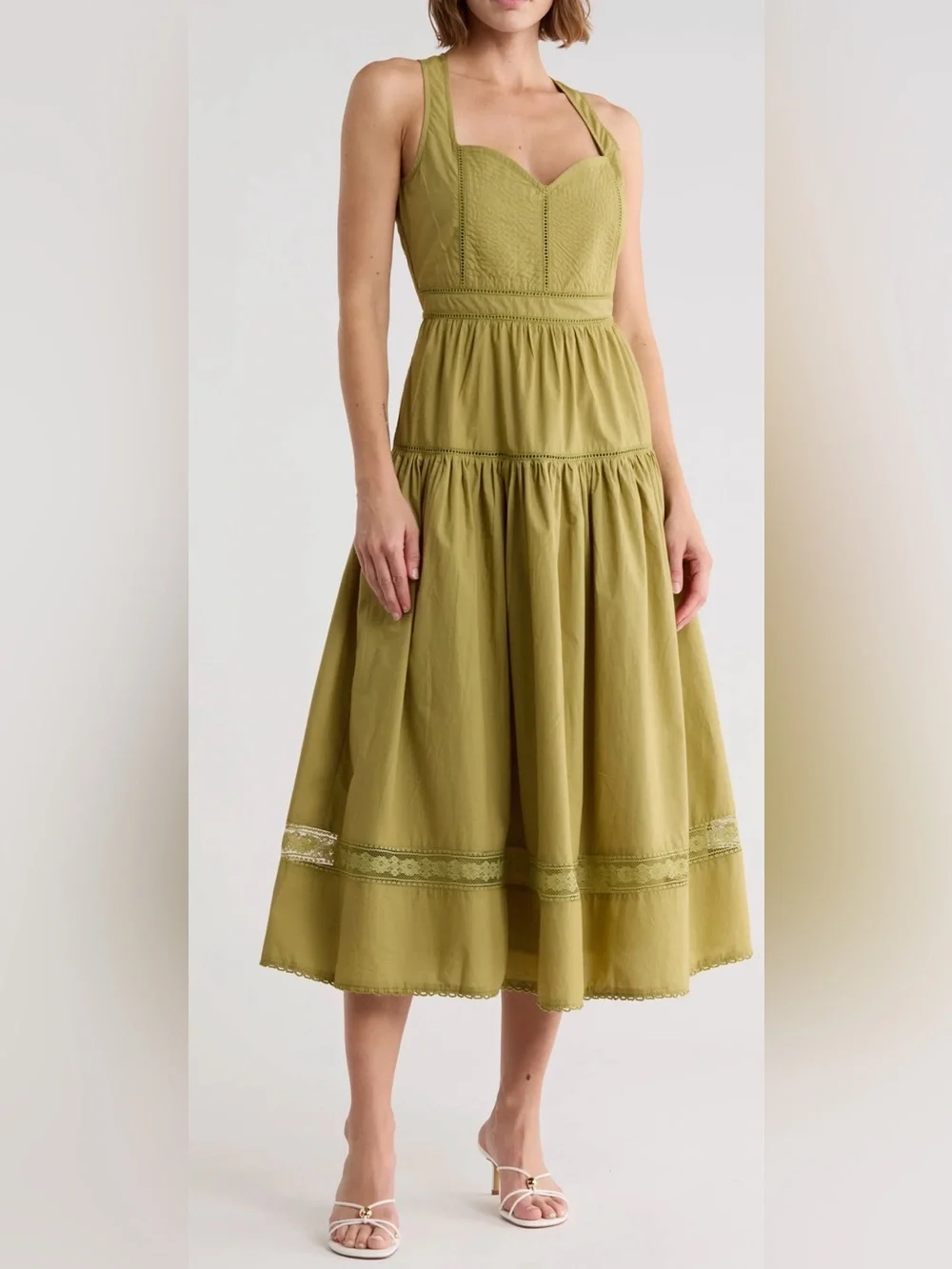 Maisie Cotton Poplin Midi Dress